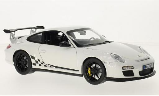 Modelauto Porsche 911 GT3 RS wit/Dekor 2010 1/18 Norev