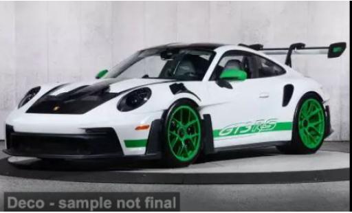 Modelauto Porsche 911 GT3 RS wit/groen 2022 1/18 Norev