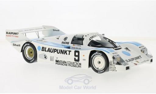 Modelauto Porsche 962 1987 C No.9 Joest Racing Blaupunkt 1000 Km N&Atilde;&frac14;rburgring K.Ludwig/B.Wollek 1/18 Norev