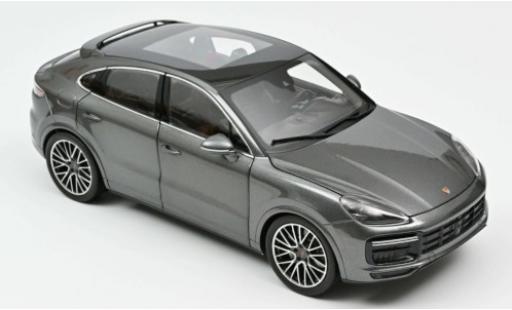 Modelauto Porsche Cayenne Turbo Coupe metallic grijs 2019 1/18 Norev