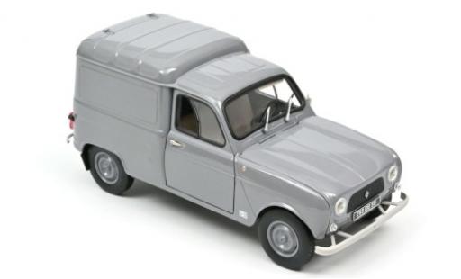 Modelauto Renault 4 Fourgonnette Bestelbusje grijs 1965 1/18 Norev