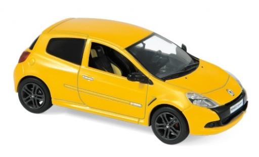 Modelauto Renault Clio RS R.S. metallic geel 2009 1/43 Norev