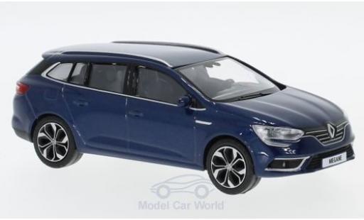 Modelauto Renault Megane Estate metallic blauw 2016 1/43 Norev