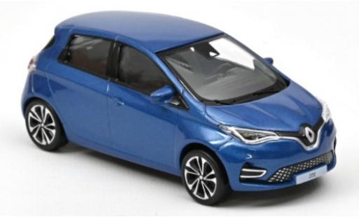 Modelauto Renault Zoe Base metallic blauw 2020 1/43 Norev