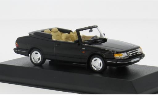 Modelauto Saab 900 Turbo Cabriolet zwart 1992 1/43 Norev
