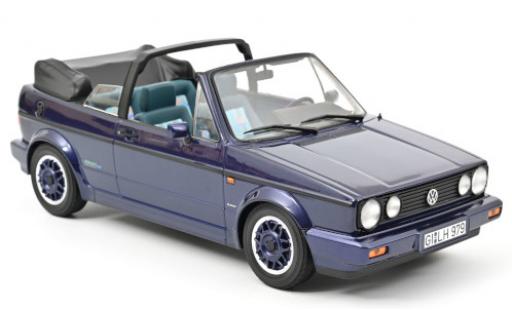 Modelauto Volkswagen Golf Cabriolet I Coast metallic paars 1991 kap ougroen 1/18 Norev