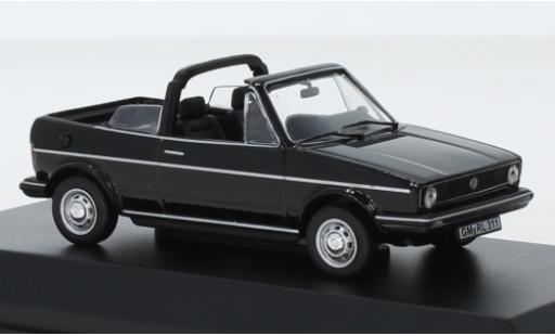 Modelauto Volkswagen Golf Cabriolet I zwart 1981 Softtop couch&Atilde;&copy; avec 1/43 Norev