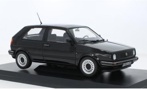 Modelauto Volkswagen Golf Base II CL zwart 1987 1/18 Norev