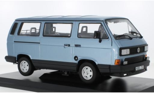 Modelauto Volkswagen T3 B Multivan metallic blauw 1990 1/18 Norev
