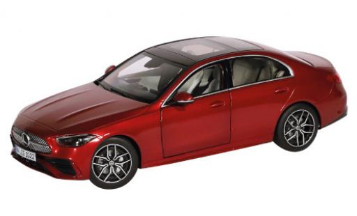 Modelauto Mercedes Classe C Base metallic rood 2021 1/18 NZG