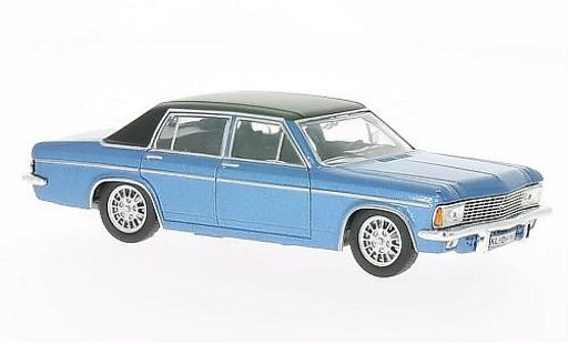 Opel Admiral B 1/43 WhiteBox blauw/zwart 1969 modelauto