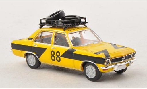 Opel Ascona A Rally 1/87 Brekina met dakladung Reifen modelauto