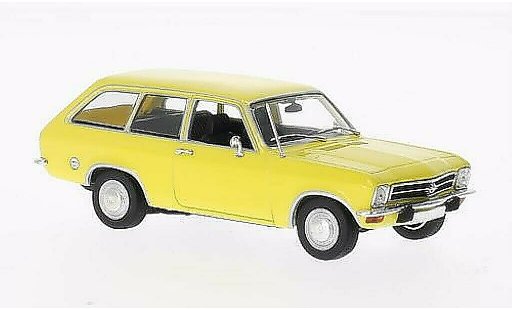 Opel Ascona A Voyage 1/43 Minichamps geel 1970 modelauto