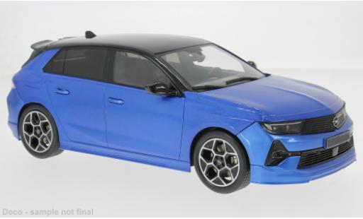 Modelauto Opel Astra Base L blauw 2023 1/18 MCG