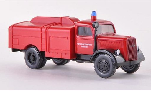 Opel Blitz Vorkrieg 1/87 Wiking Kesselwagen Freiwillige Brandweer Neustadt 1939 modelauto