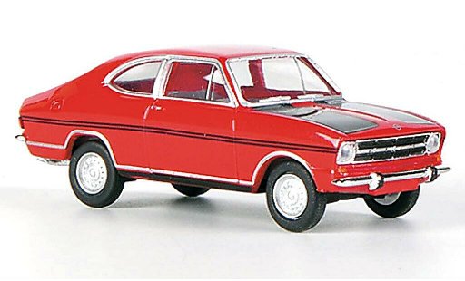 Opel Kadett B B 1/87 Herpa Rally rood/zwart modelauto