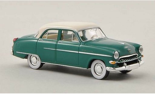 Opel Kapitan 1954 1/87 Brekina groen/beige modelauto