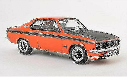 Opel Manta A 1/43 Schuco GT/E rood/mat-zwart modelauto