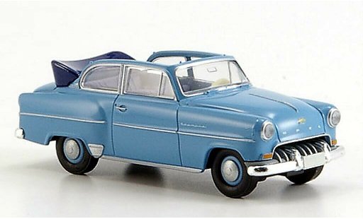 Opel Olympia Base 1/87 Brekina Cabrio blauw modelauto