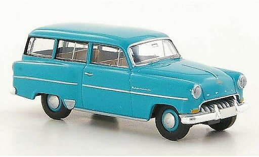 Opel Olympia Rekord 1/87 Brekina Caravan turquoise modelauto