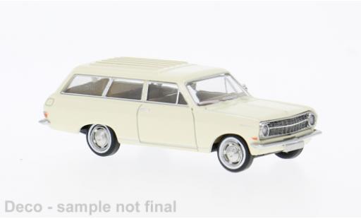 Modelauto Opel Rekord A Caravan wit 1963 1/87 Brekina