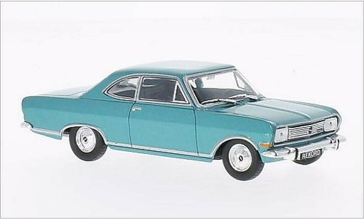 Opel Rekord B 1/43 WhiteBox Coupe metallic turquoise 1965 modelauto