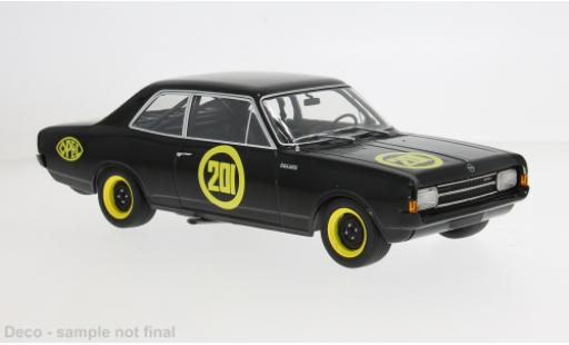 Modelauto Opel Rekord C 1967 Schwarze Witwe #201 1/18 MCG