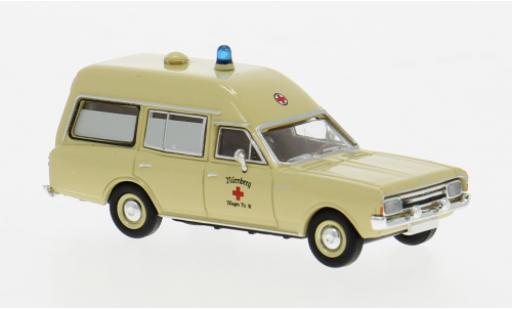 Modelauto Opel Rekord C KTW 1968 DRK N&Atilde;&frac14;rnberg 1/87 Brekina