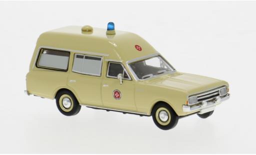 Modelauto Opel Rekord C KTW 1968 Johanniter Unfall Hilfe 1/87 Brekina