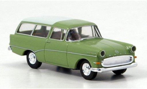 Opel Rekord P1 1/87 Brekina P 1 Caravan groen/wit 1957 modelauto