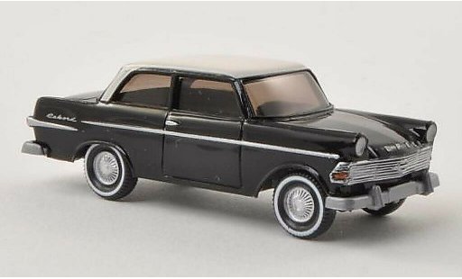 Opel Rekord P2 1/87 Wiking zwart/elfenbein 1960 modelauto