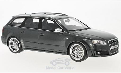 Modelauto Audi RS4 berline (B7) metallic grijs 2006 1/18 Ottomobile