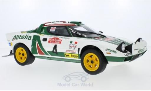 Modelauto Lancia Stratos HF No.4 Alitalia Rally WM Rally San Remo 1976 B.Waldegard/B.Thorszelius 1/12 Ottomobile