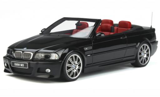 Modelauto Bmw M3 Cabriolet (E46) zwart 2004 1/18 Ottomobile