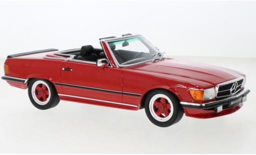 Modelauto Mercedes 500 Base SL (R107) AMG rood 1986 1/18 Ottomobile