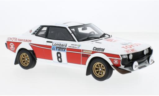 Modelauto Toyota Celica Rally (RA21) No.8 WM RAC 1977 1/18 Ottomobile