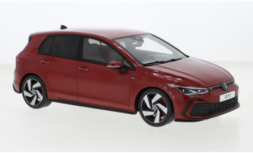 Modelauto Volkswagen Golf GTI VIII metallic rood 2021 1/18 Ottomobile