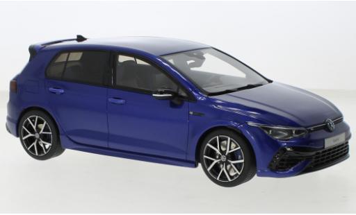 Modelauto Volkswagen Golf R VIII metallic blauw 2021 1/18 Ottomobile
