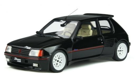 Modelauto Peugeot 205 Dimma Design zwart/Dekor 1989 1/18 Ottomobile