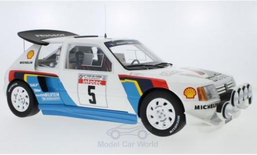 Modelauto Peugeot 205 Turbo 16 T16 Evo 2 No.5 Talbot Sport Rally WM Rally Tour de Corse 1986 B.Saby/J-F.Fauchille 1/18 Ottomobile