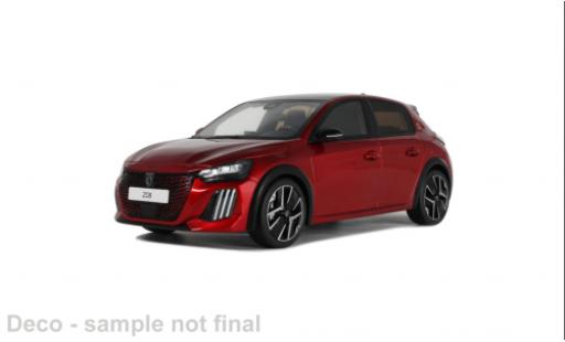 Modelauto Peugeot 208 GT Hybrid rood 2024 1/18 Ottomobile