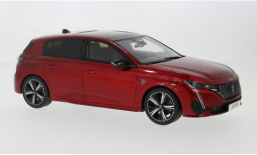 Modelauto Peugeot 308 GT rood 2022 1/18 Ottomobile