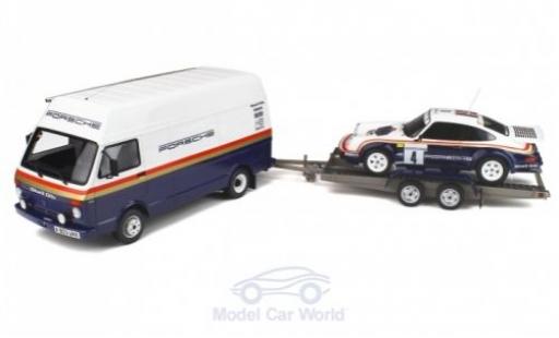 Modelauto Porsche 911 RS Set: Rally No.4 Rothmans Rally Team Rothmans Rally WM Rally des 1000 Pistes 1984 Volkswagen LT + 911 SC + Trailer H.Toivonen/I.Grindrod 1/18 Ottomobile