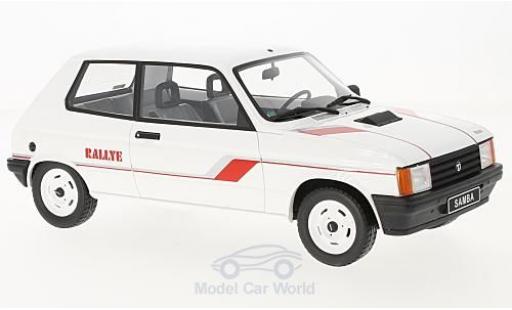 Modelauto Talbot Samba Rally wit/Dekor 1983 1/18 Ottomobile