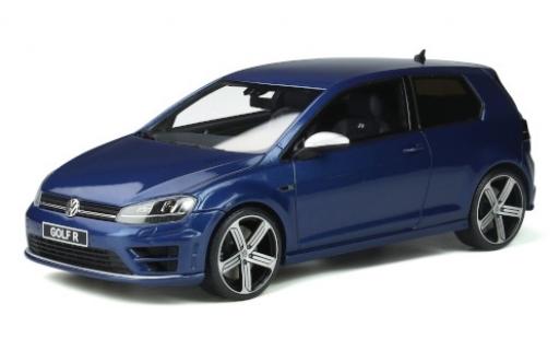 Modelauto Volkswagen Golf R VII metallic blauw 2014 1/18 Ottomobile