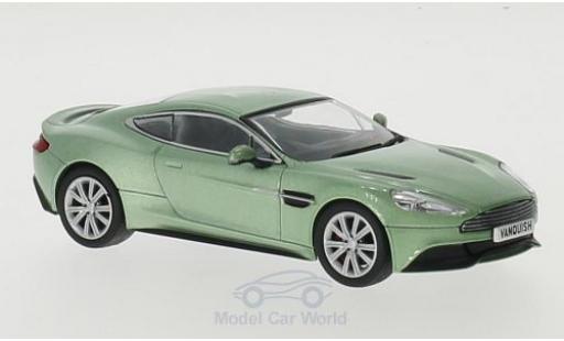 Modelauto Aston Martin Vanquish coupe metallic groen RHD 1/43 Oxford
