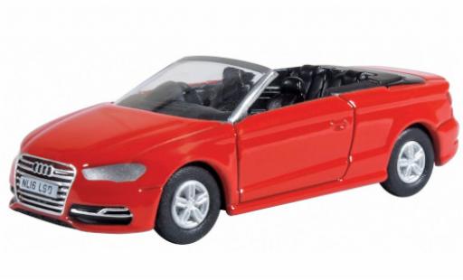 Modelauto Audi S3 cabriolet stronic rood RHD 1/76 Oxford