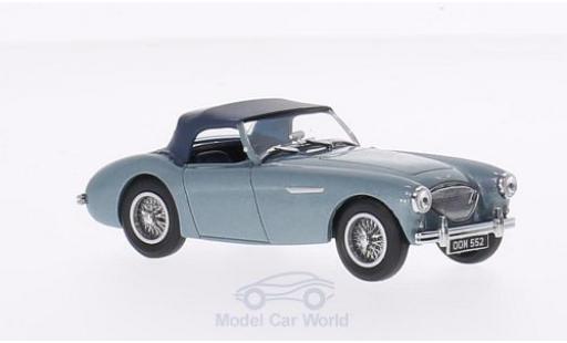 Modelauto Austin Healey 100 /4 bn1 metallic blauw/blauw RHD 1/43 Oxford