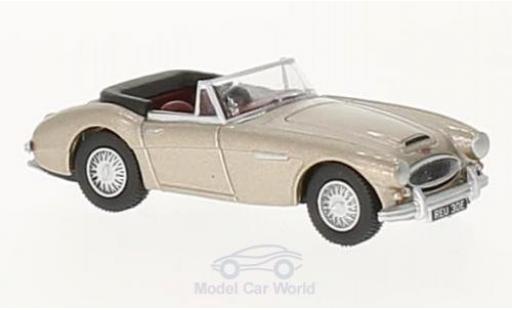Modelauto Austin Healey 3000 roadster metallic beige 1/76 Oxford