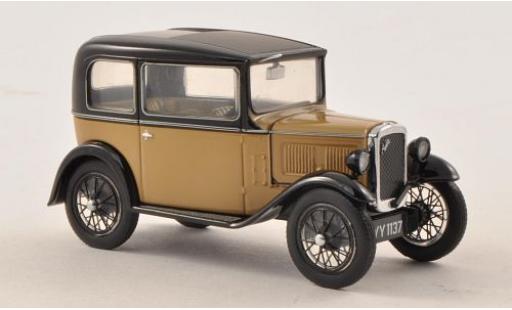 Modelauto Austin Seven berline RN Saloon beige/zwart 1/43 Oxford